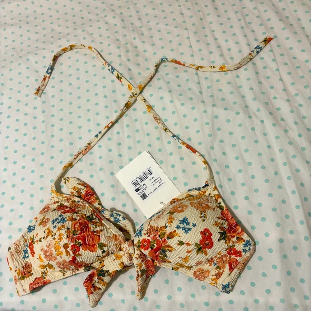 🌺🌊SÉZANE X YSÉ- DOUCE VAGUE BIKINI TOP in CALVI PRINT